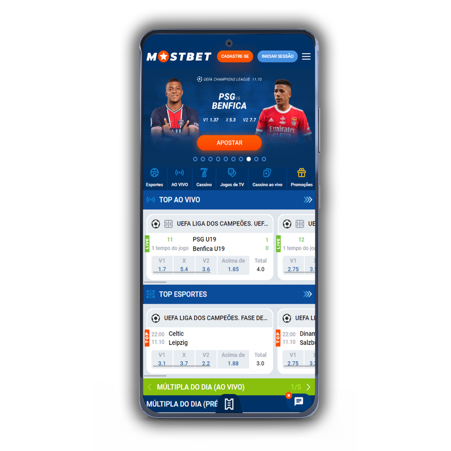 Baixar o Mostbet App para Android (APK) e iOS GRÁTIS