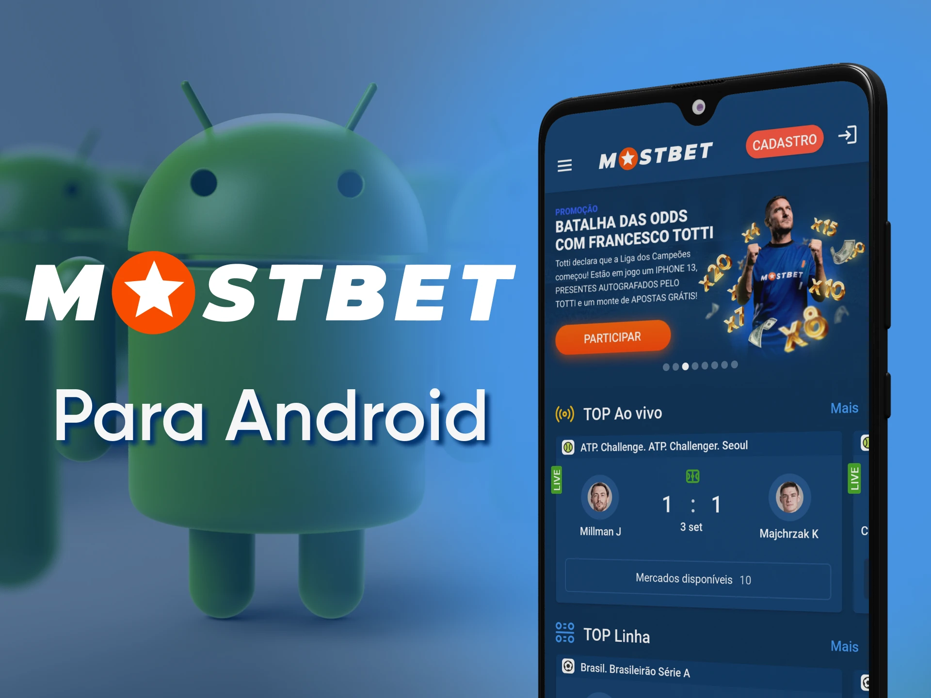 Baixar o Mostbet App para Android (APK) e iOS GRÁTIS