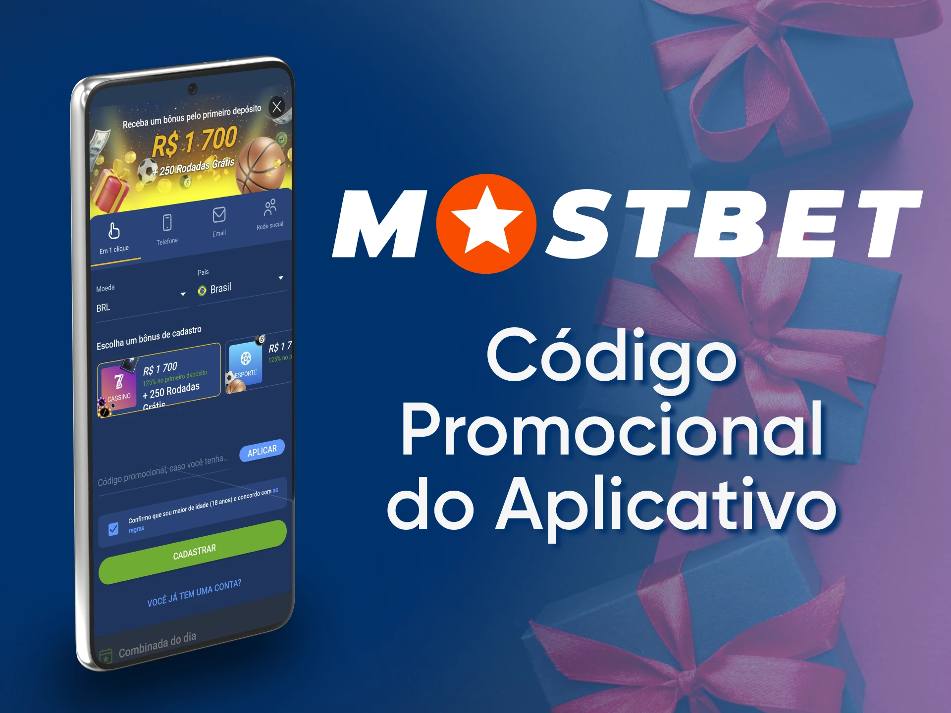 Use o código promocional da Mostbet e receba bons bônus de apostas.