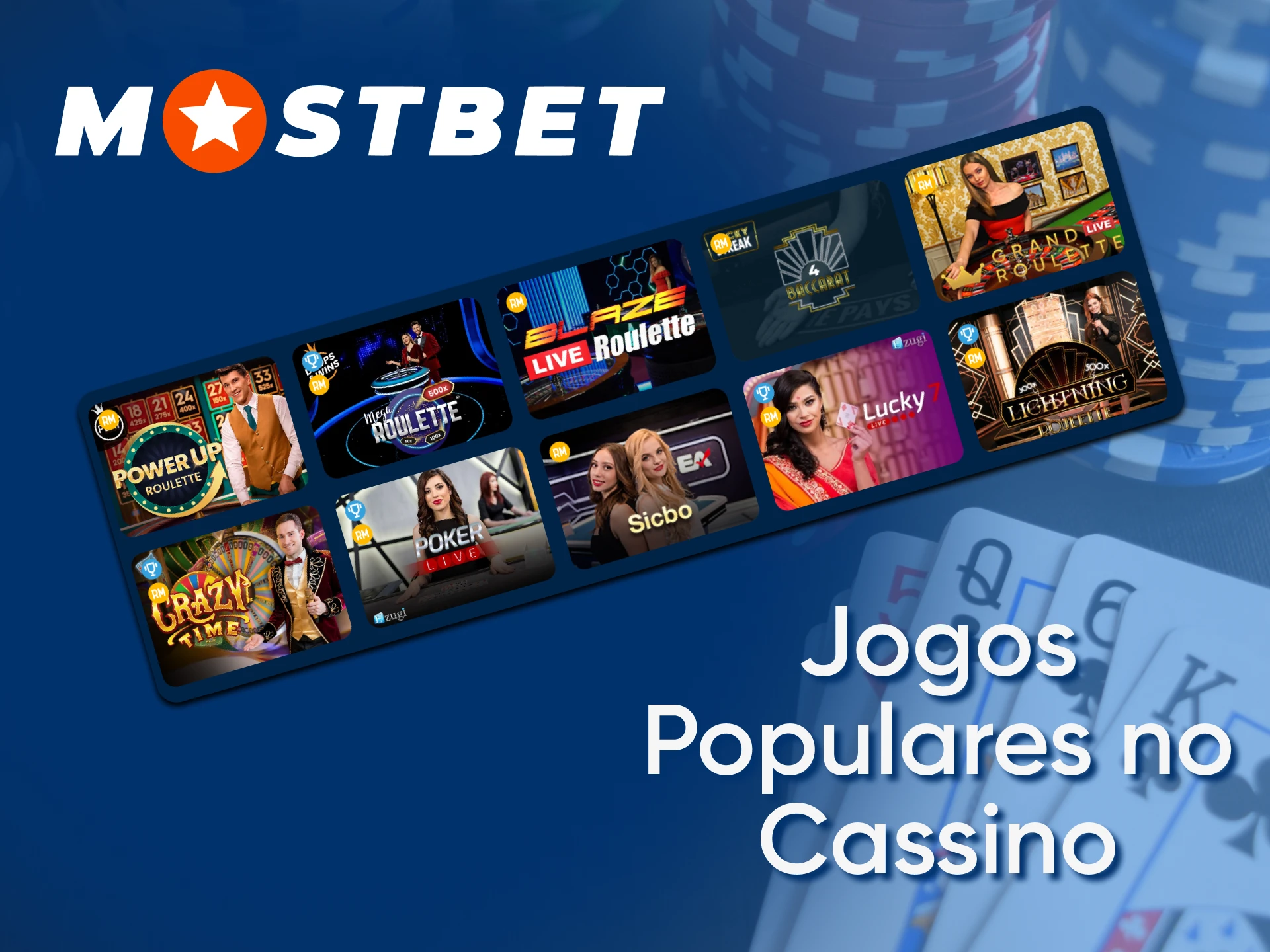 Mostbet online casino supports popular real money games.