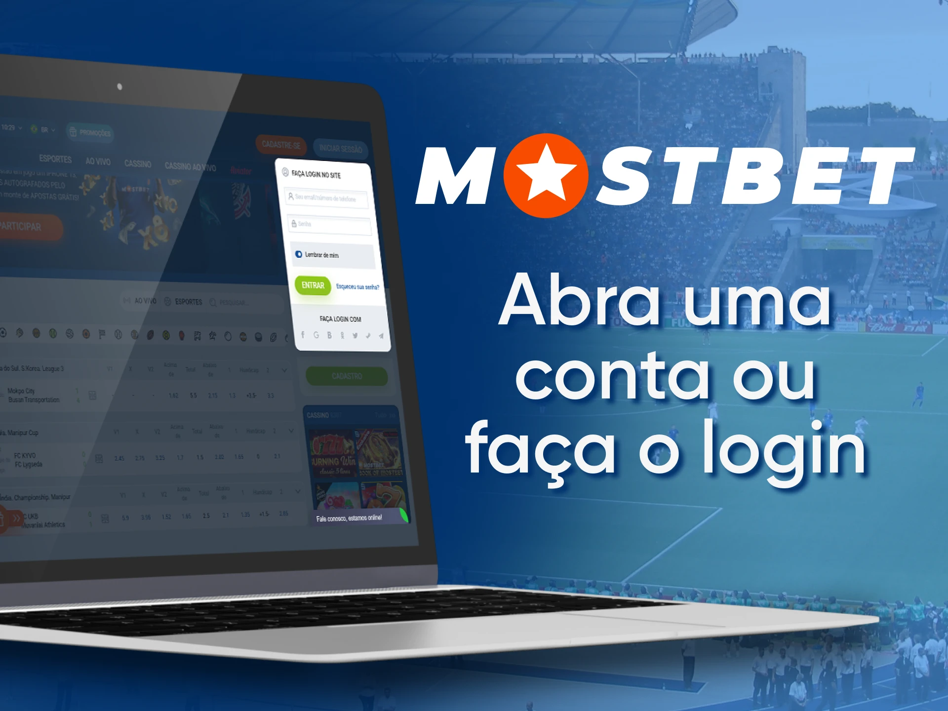 Access your Mostbet user area.