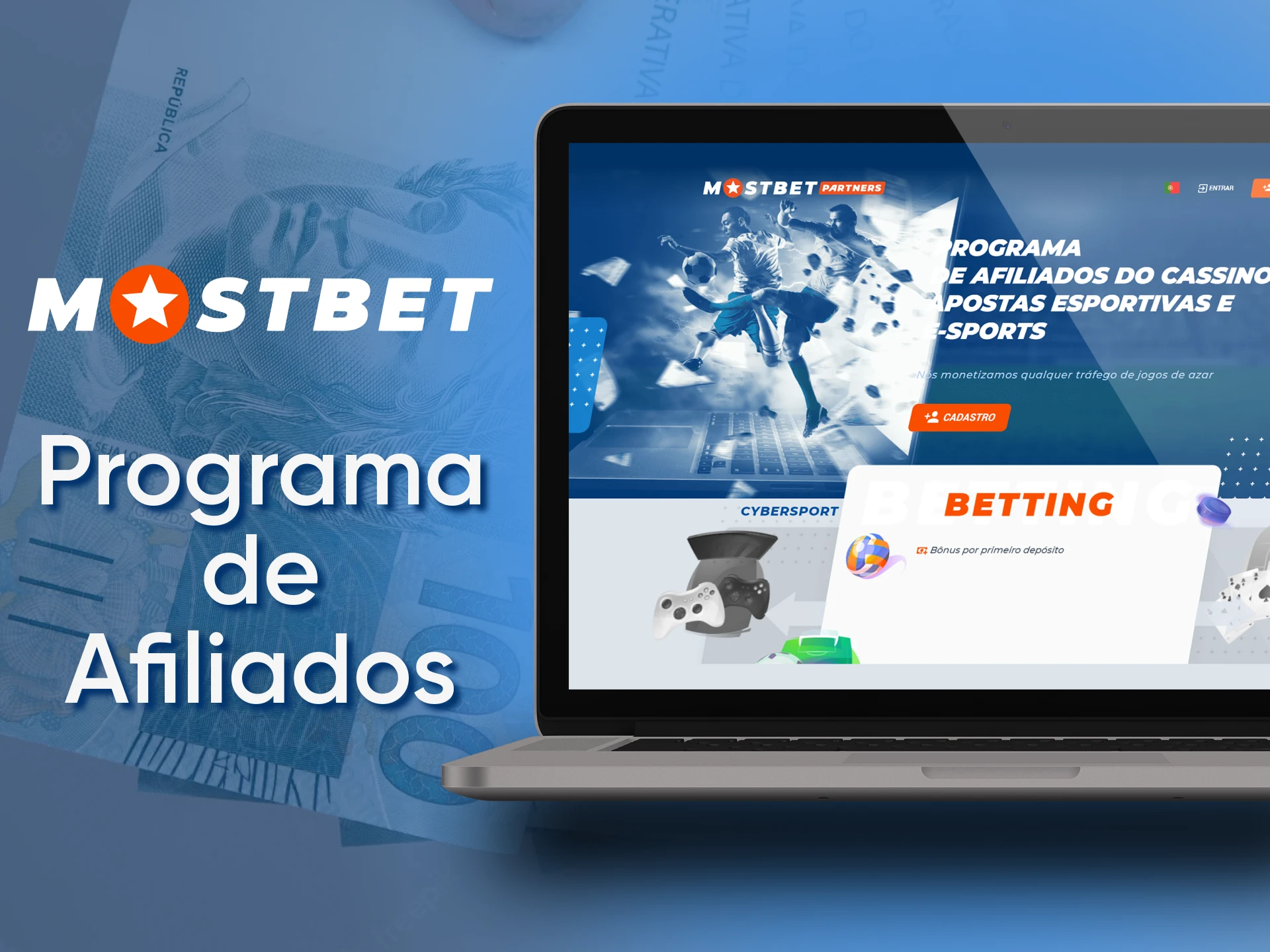 Become a Mostbet partner and you will get many benefits for sports betting, casino, eSports.