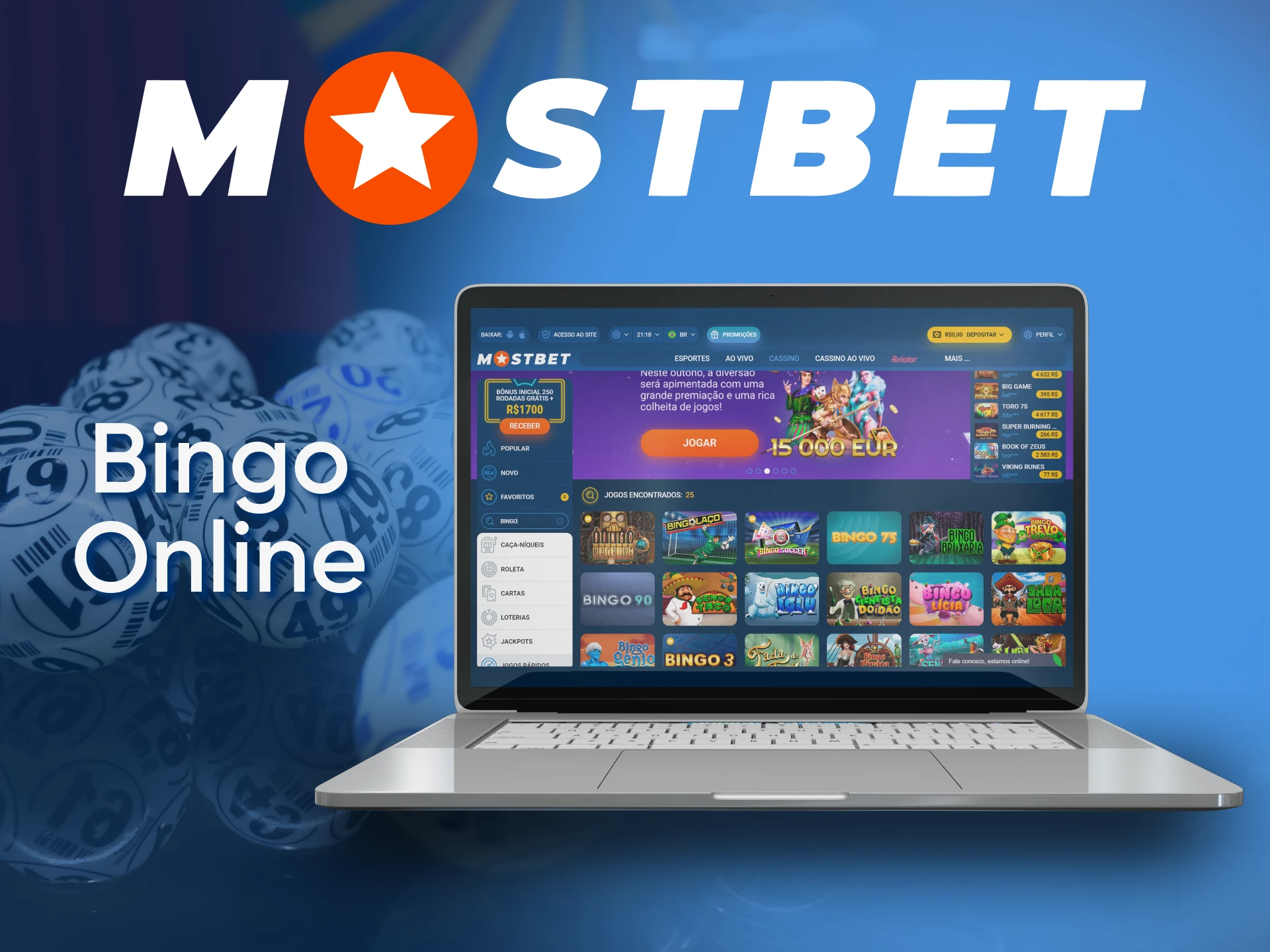 Play and bet with Mostbet on bingo.