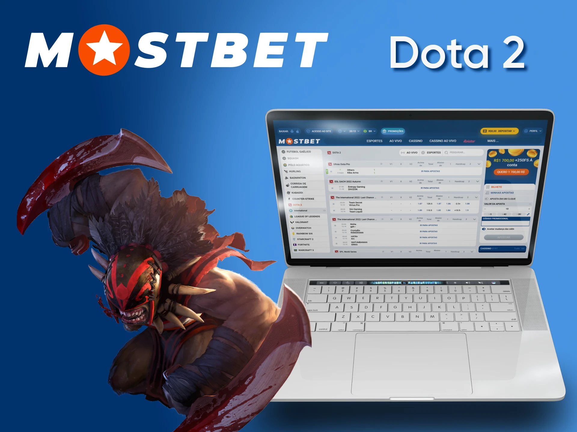 Bet on Dota 2 with Mostbet.