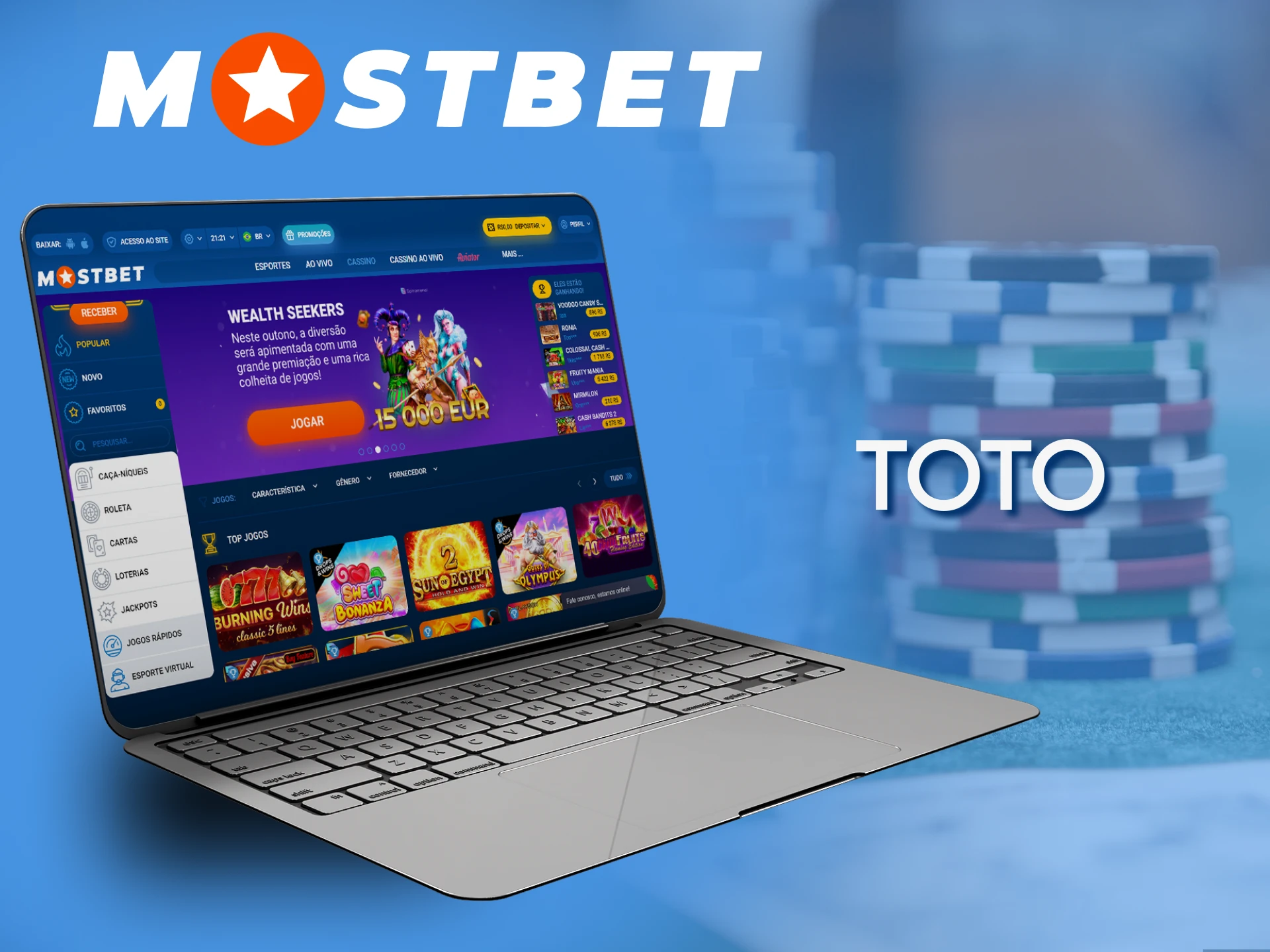 Play and bet on Mostbet on TOTO.