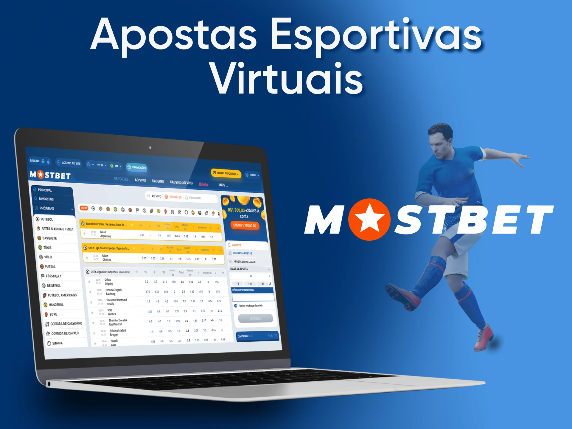 Bet on virtual sports with Mostbet.