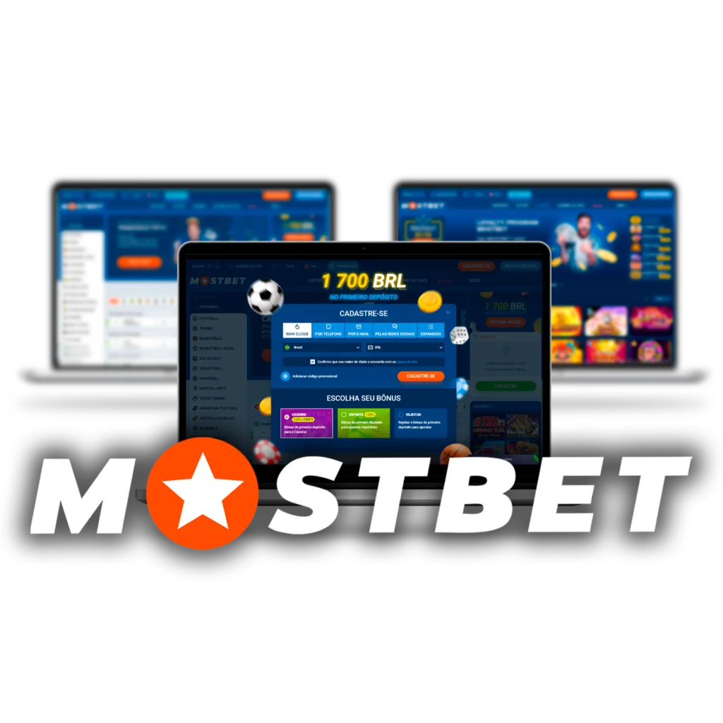 Crie uma conta no site oficial da Mostbet.