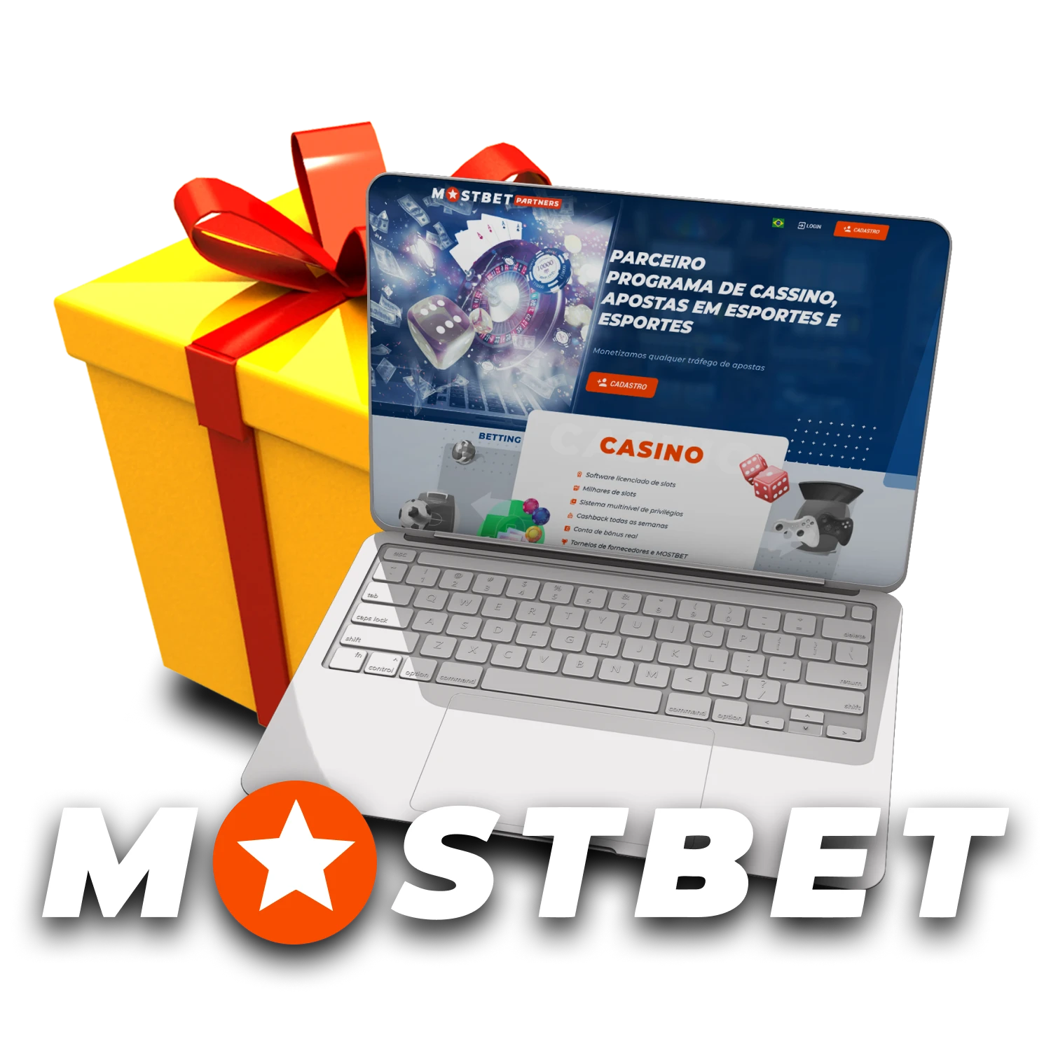 Escolha um programa de afiliados da Mostbet.