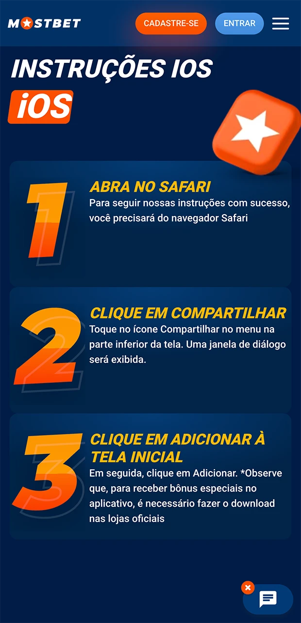 O processo de instalação do aplicativo Mostbet para iOS é muito simples e não levará muito tempo.
