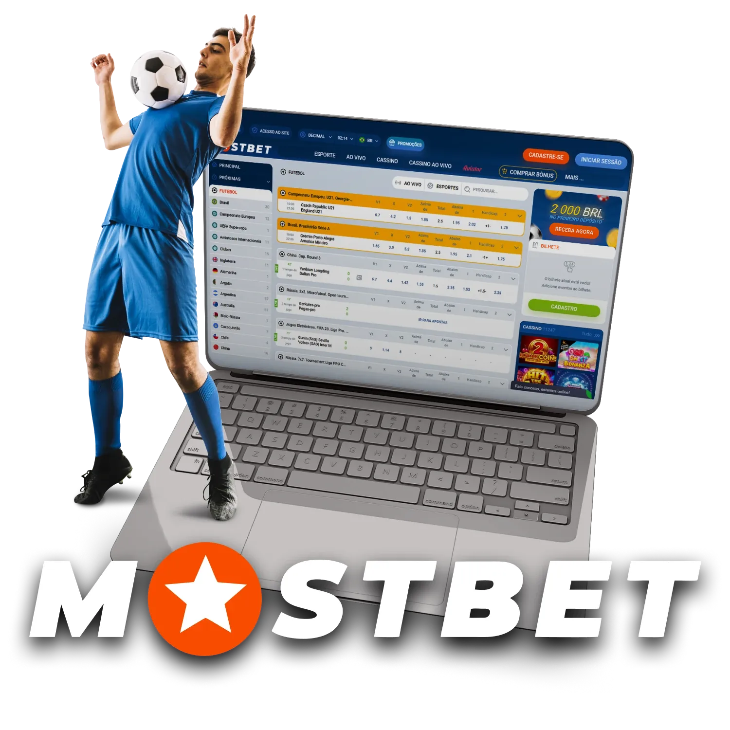 Para apostas de futebol, escolha Mostbet.
