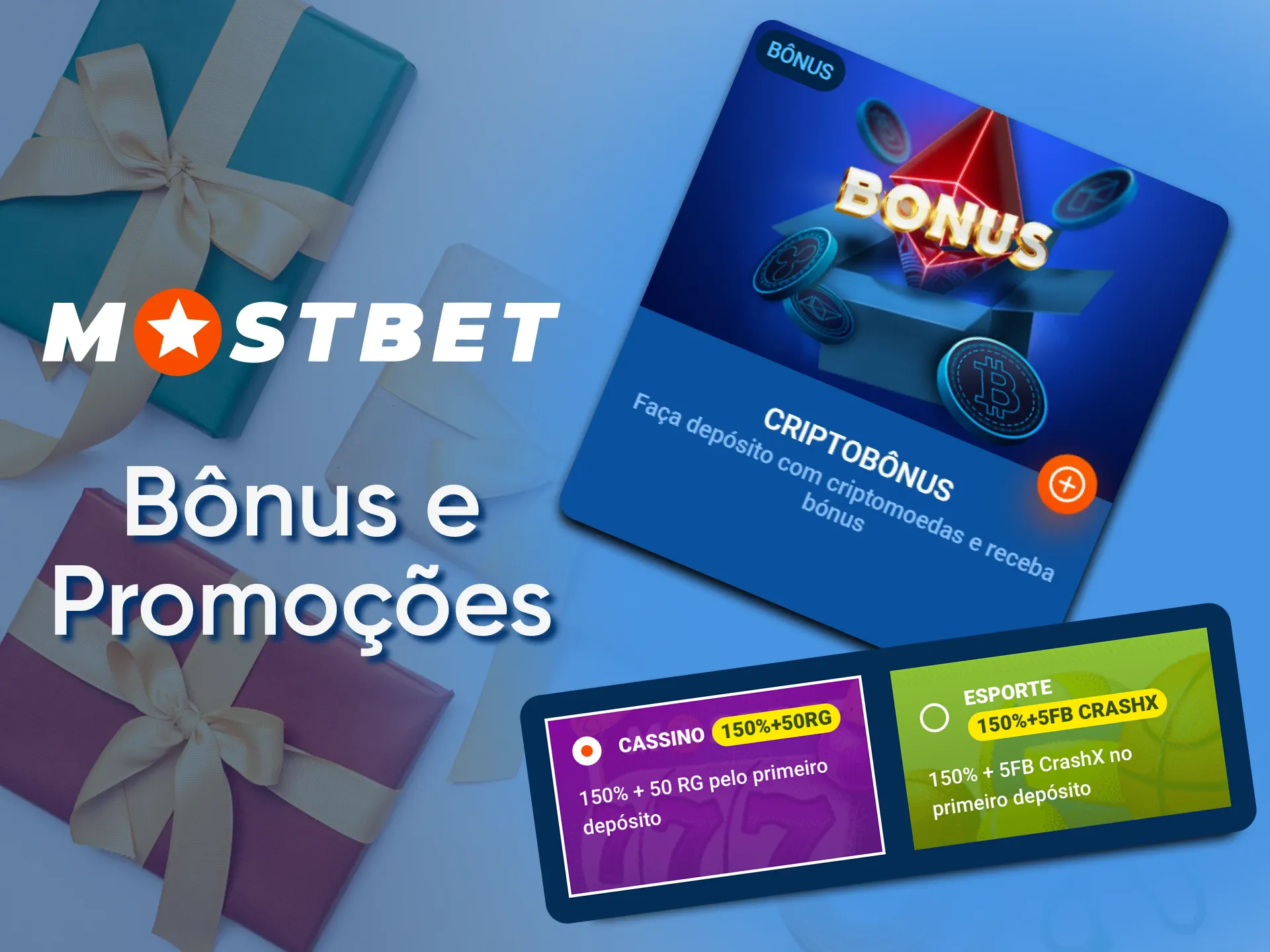 Receba um bônus de boas-vindas da Mostbet para jogos de cassino e esportes.