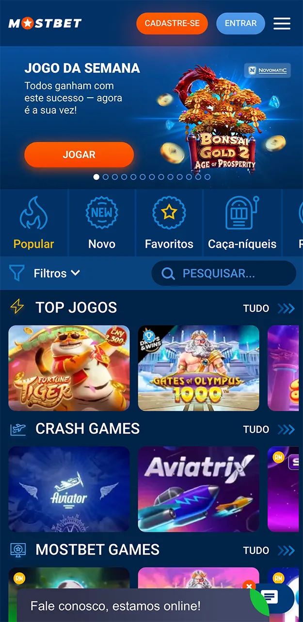 Experimente os melhores caça-níqueis do cassino Mostbet.