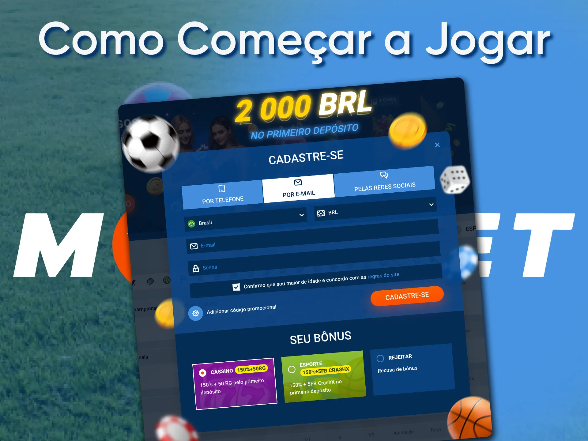 Comece agora a jogar no cassino Mostbet no Brasil.