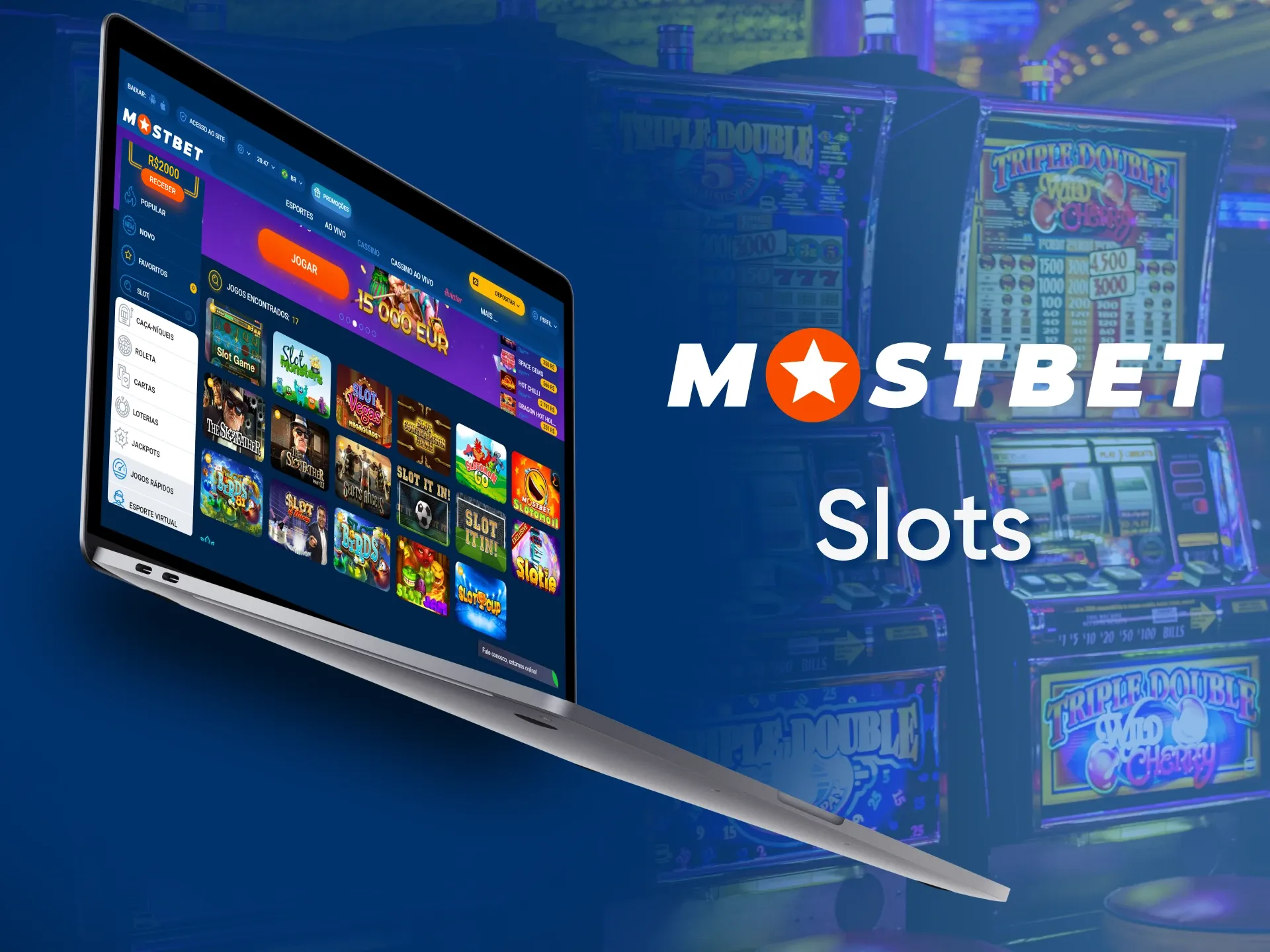 Aposte nas slots Mostbet.
