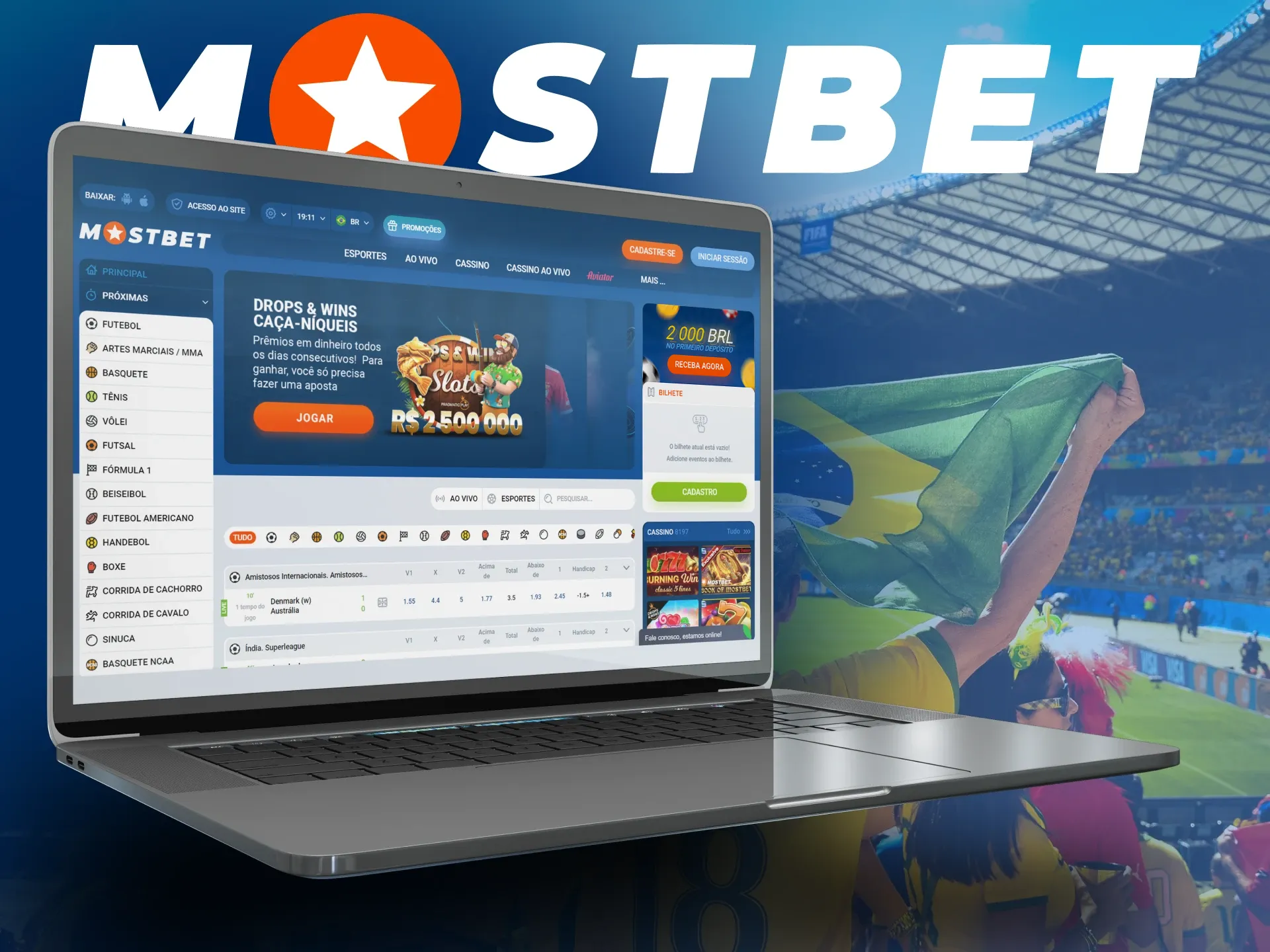 Use o PC Client da Mostbet a partir do seu dispositivo.