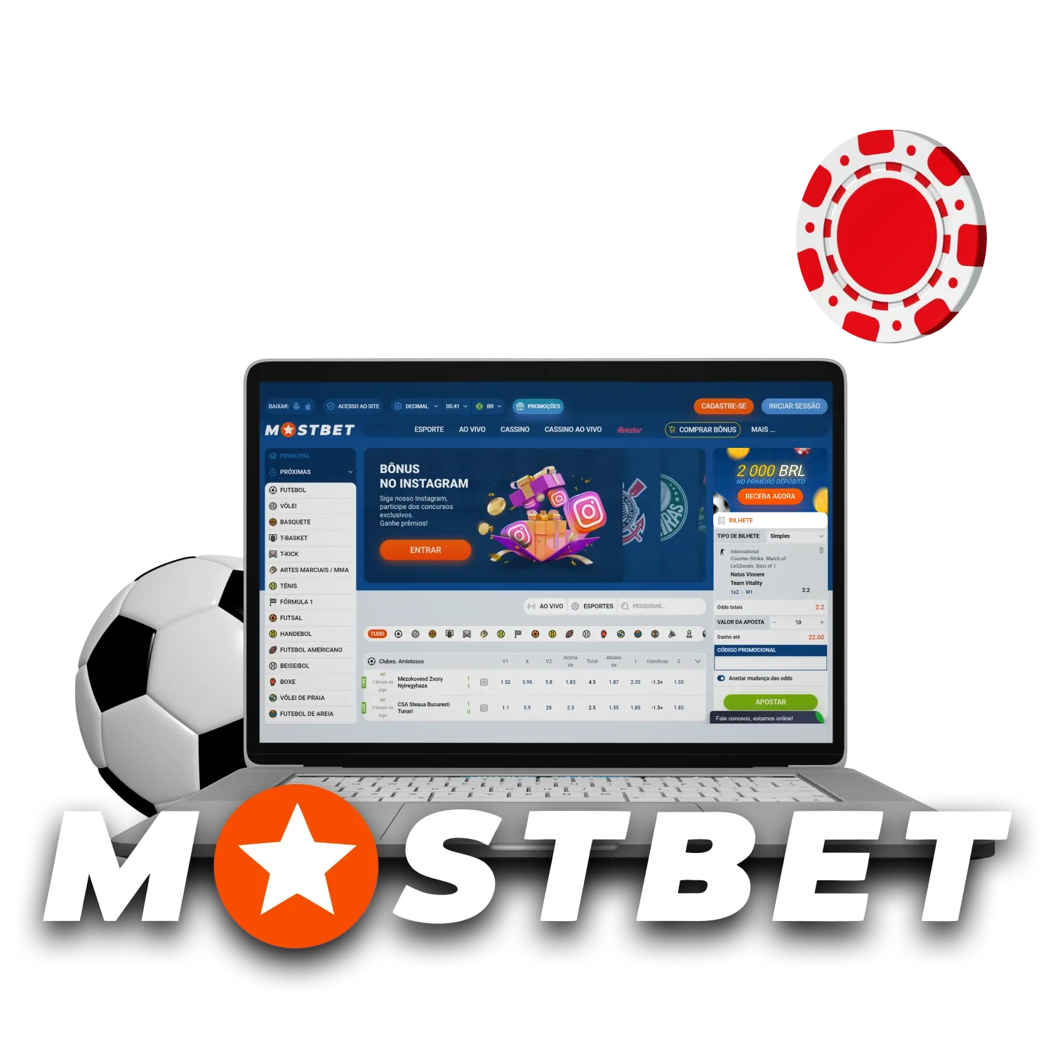Para a conveniência de usar o serviço Mostbet, instale-o em um PC.